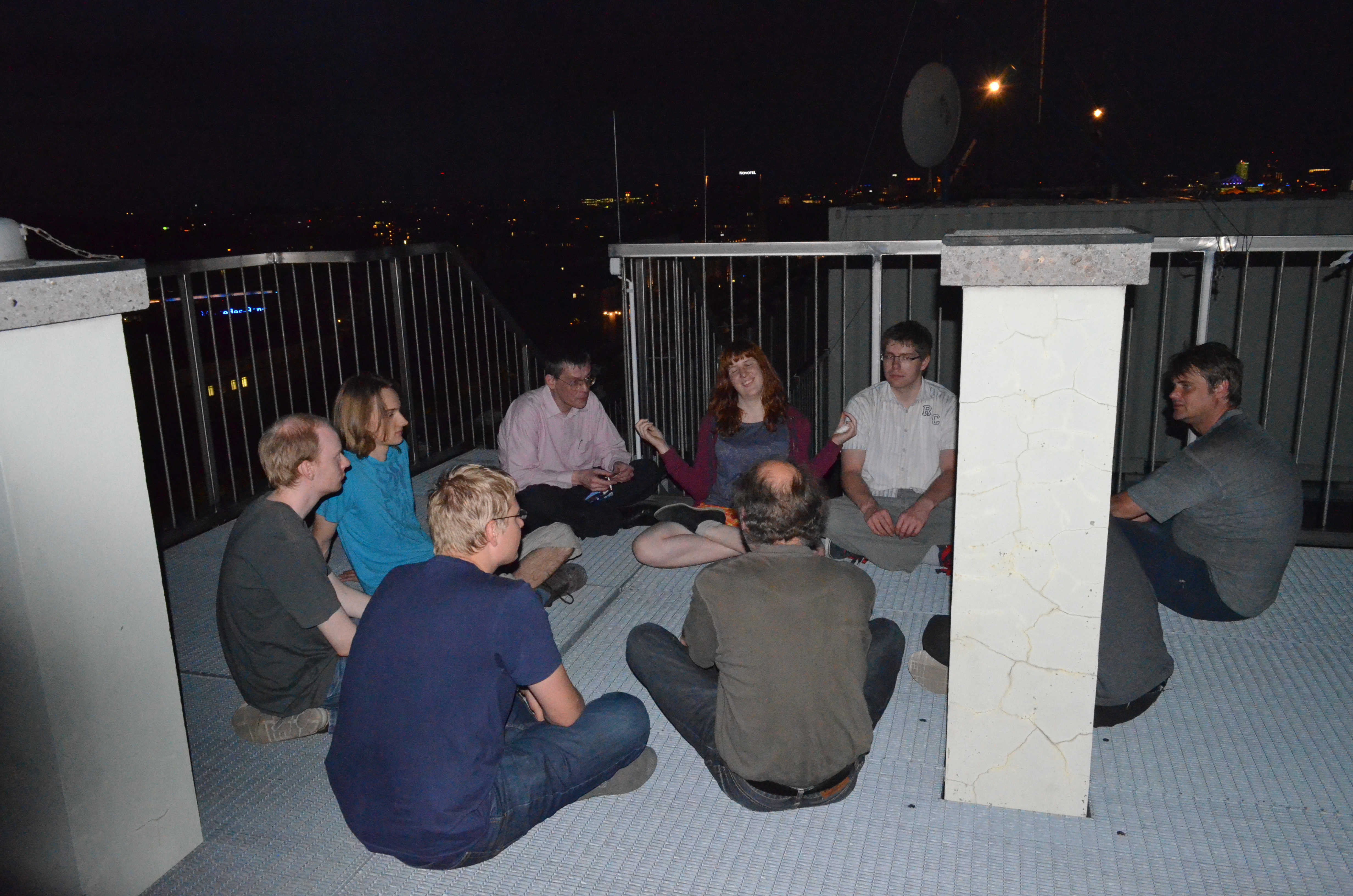 Nach getaner Arbeit noch  etwas zusammensitzen und plaudern