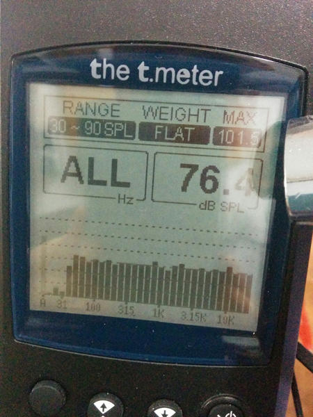 Frequenzgang am Abhörplatz